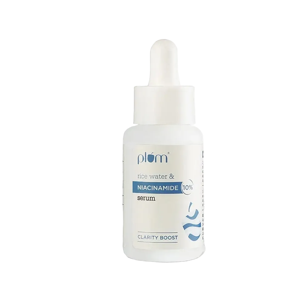 Plum Goodness Niacinamide 10% Serum with Rice Water for brightening and blemish fading