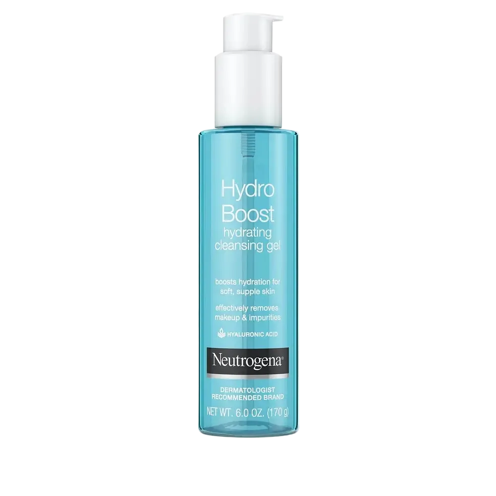 Neutrogena Hydro Boost Hydrating Cleansing Gel for dry and sensitive skin with hyaluronic acid