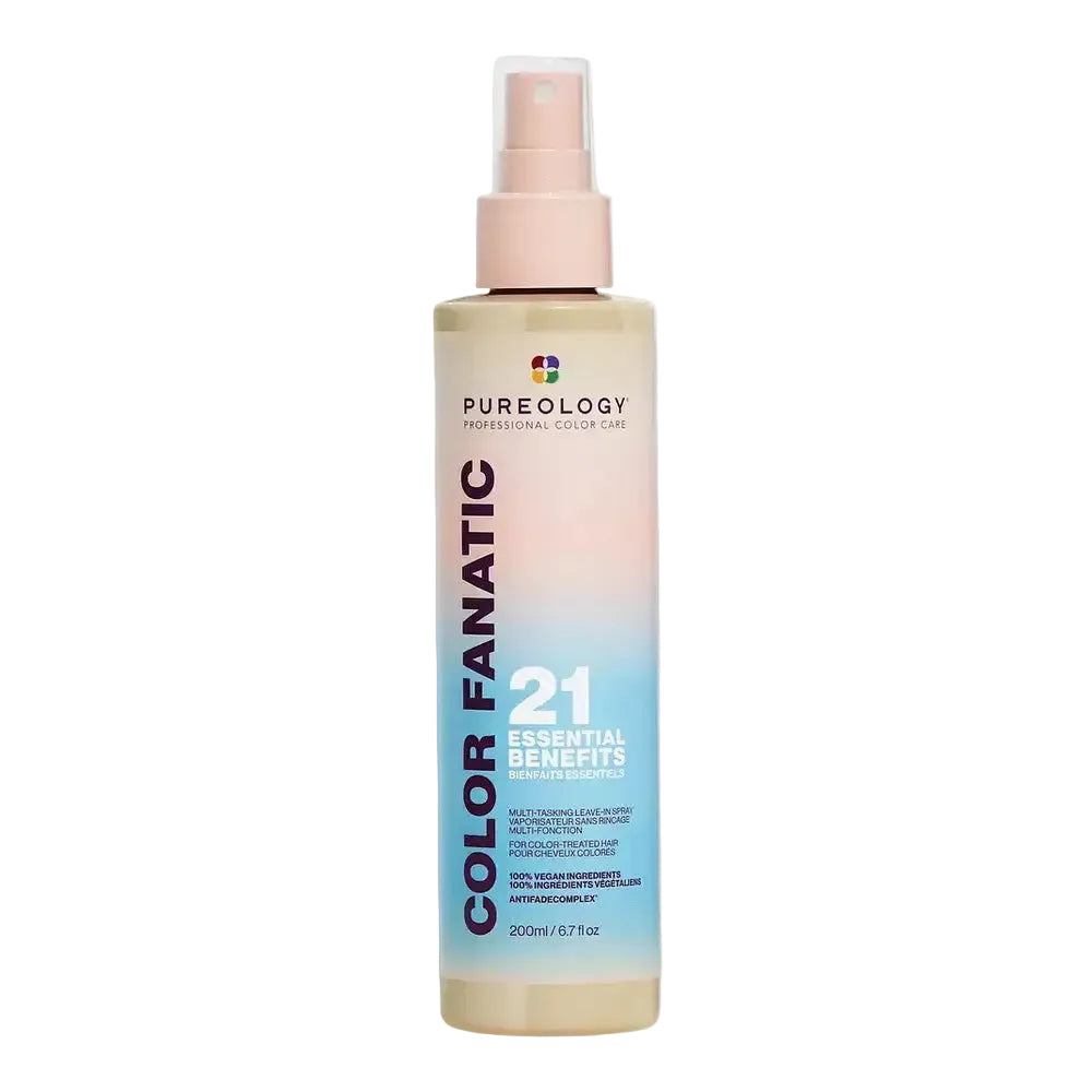 Pureology Color Fanatic Multi-Tasking Leave-In Spray for color-treated hair, heat protection and detangling