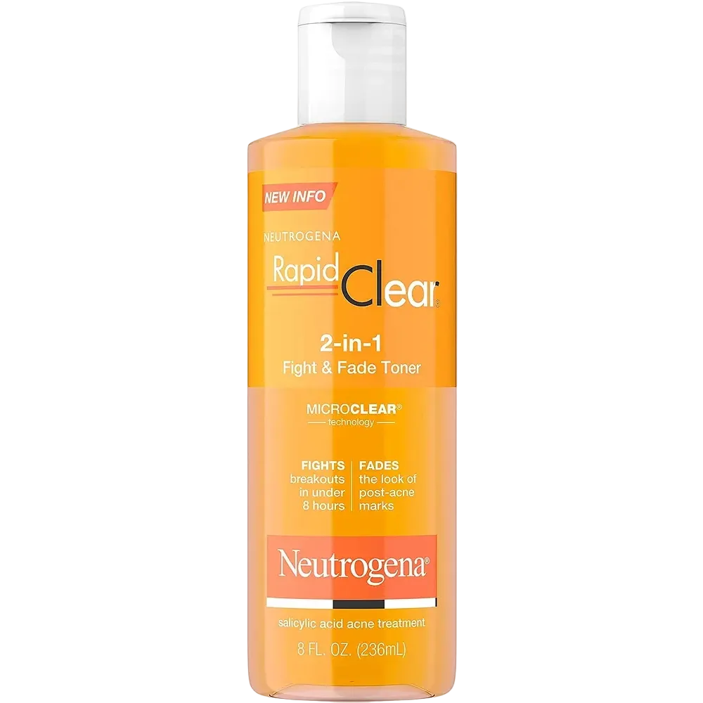 Neutrogena Rapid Clear 2-in-1 Fight & Fade Toner with salicylic and glycolic acid for acne and post-acne marks