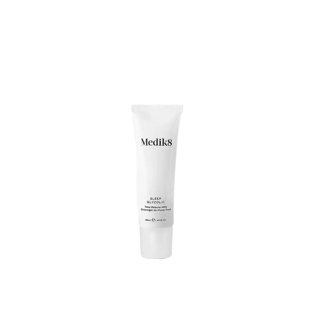 Medik8 Sleep Glycolic 10% AHA overnight peel for brightening and smoothing skin