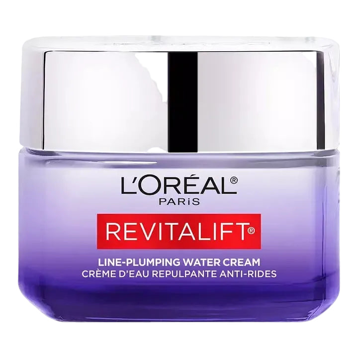 L'Oreal Revitalift Line-Plumping Water Cream with hyaluronic acid and ceramides for anti-aging hydration