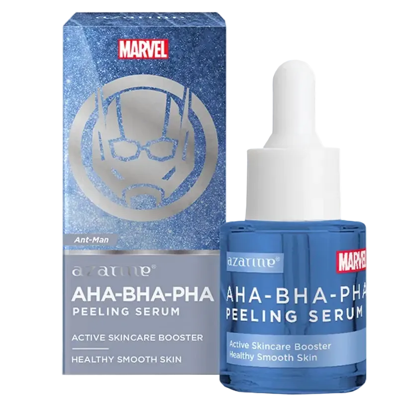 Azarine x Marvel AHA-BHA-PHA Peeling Serum for exfoliation, brightening, and improved skin texture