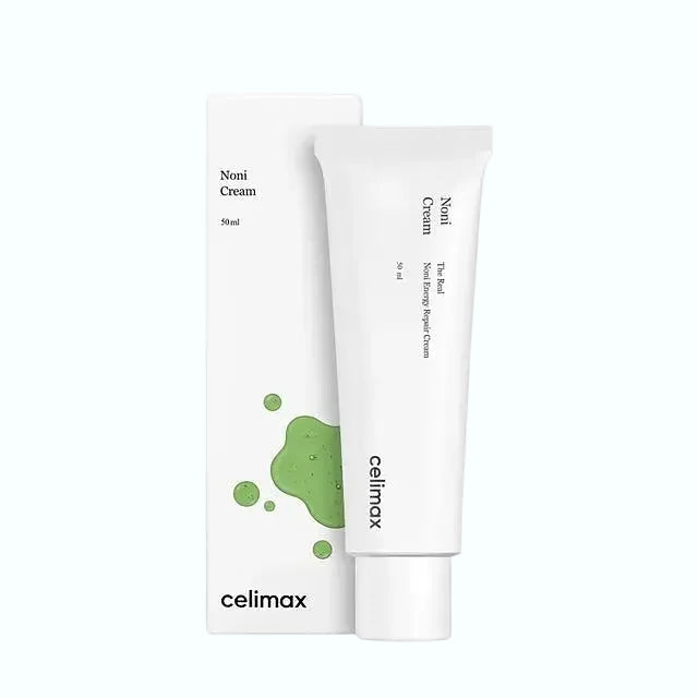 Celimax Real Noni Energy Repair Cream with 57% noni extract and ceramide for barrier repair and sensitive skin
