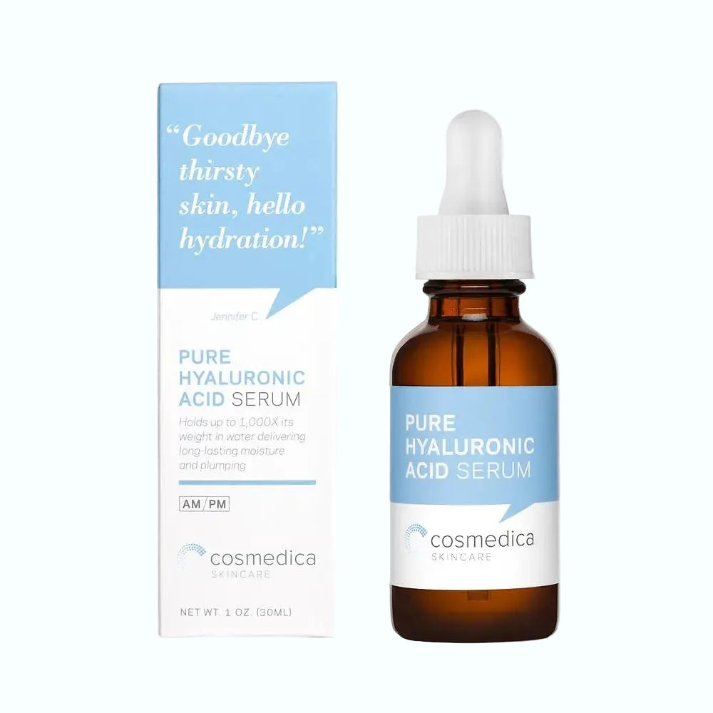 Cosmedica Skincare Pure Hyaluronic Acid Serum for intense hydration and plumping