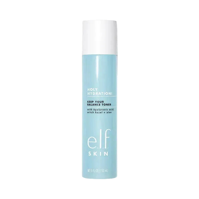 e.l.f. Holy Hydration Keep Your Balance Toner with hyaluronic acid, witch hazel and aloe for refreshed skin