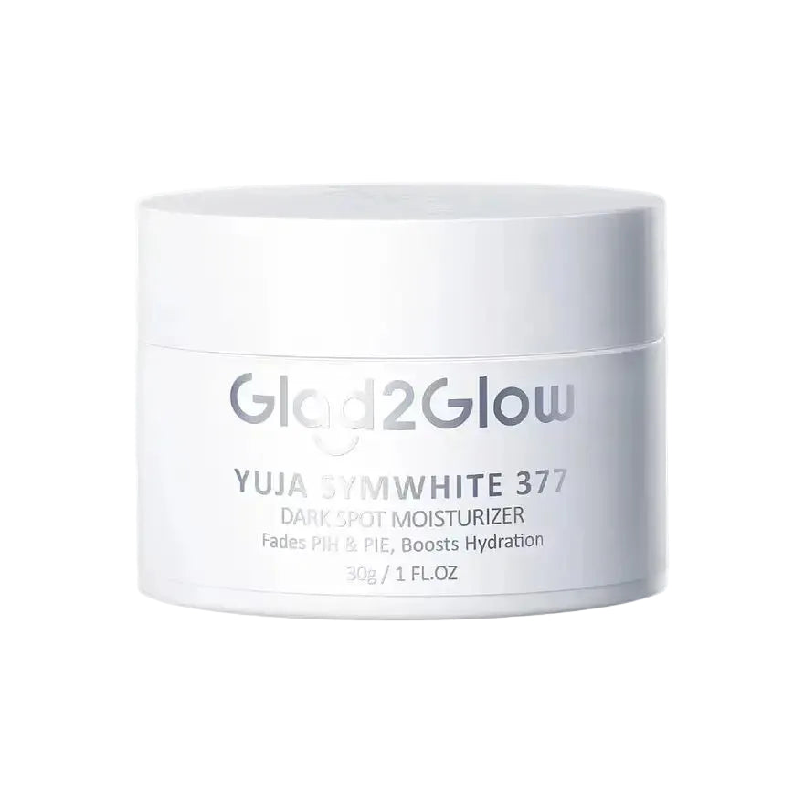 Glad2Glow Yuja Symwhite 377 Dark Spot Moisturizer for brightening and fading acne scars