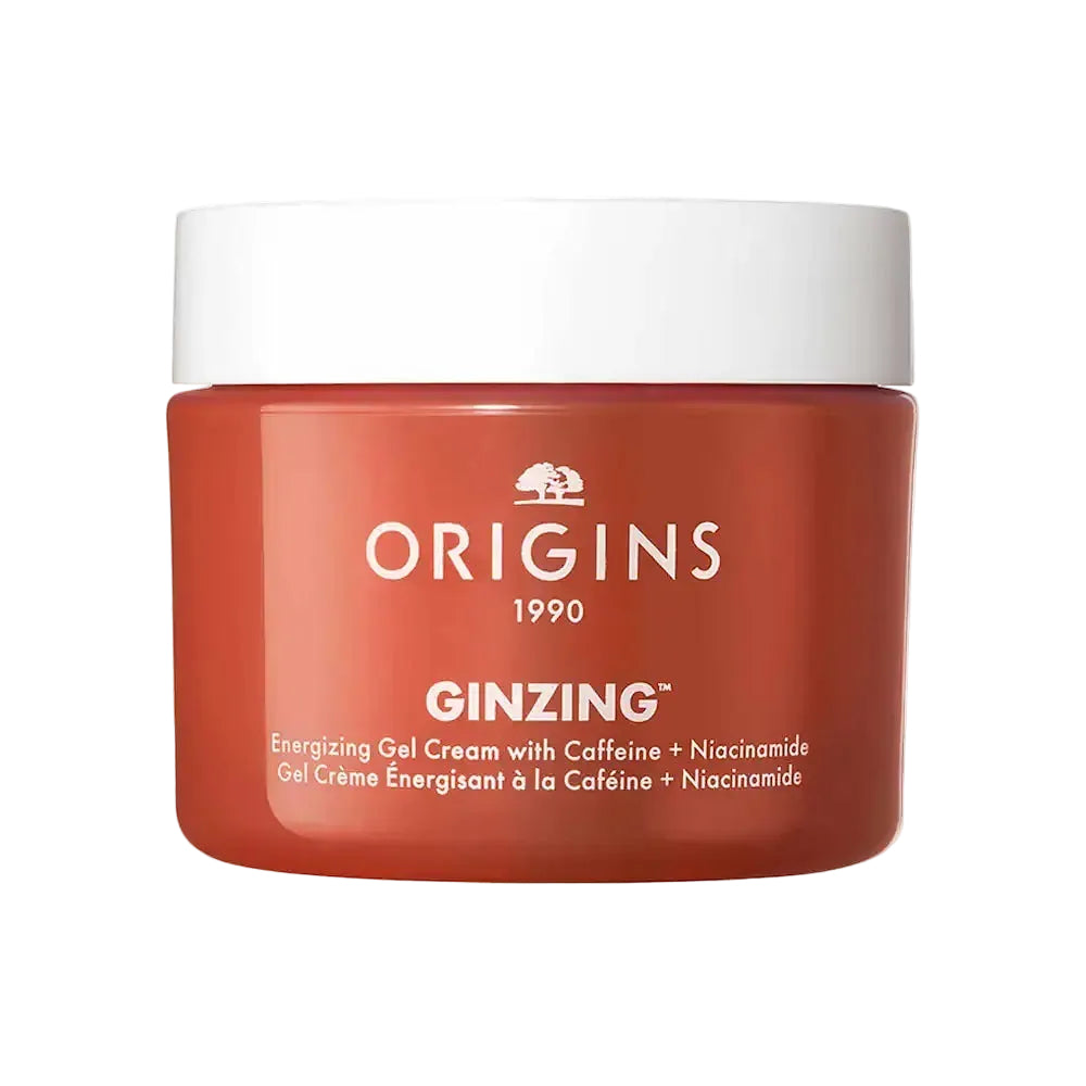Origins Ginzing Energizing Gel Cream with caffeine and niacinamide for radiant, hydrated skin