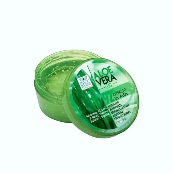 BACC Aloe Vera Gel for soothing, hydrating and calming sensitive skin with 92% aloe vera