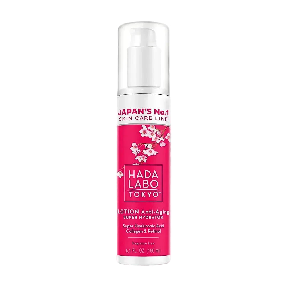 Hada Labo Tokyo Anti-Aging Super Hydrator Lotion with hyaluronic acid, collagen and retinol for anti-aging