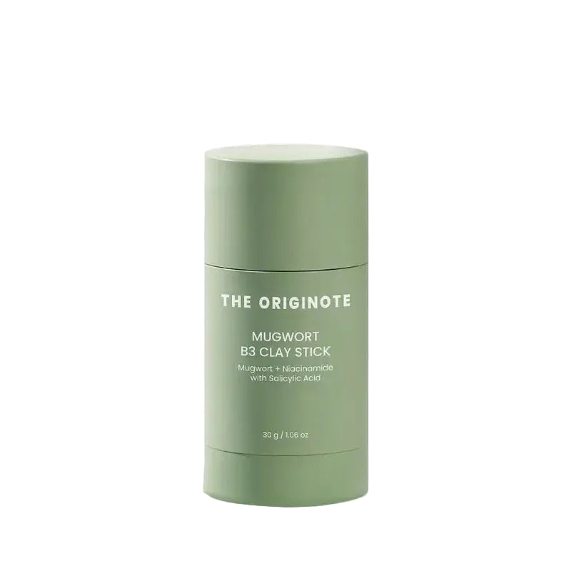 The Originote Mugwort B3 Clay Stick Mask for acne-prone skin oil control and pore cleansing