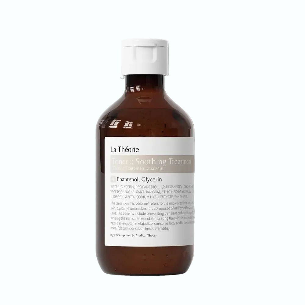 La Théorie Toner Soothing Treatment for sensitive skin hydration and calming care