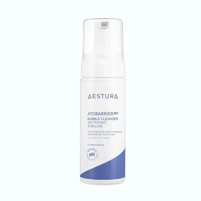 Aestura Atobarrier 365 Bubble Cleanser for sensitive skin with pH-balanced gentle formula