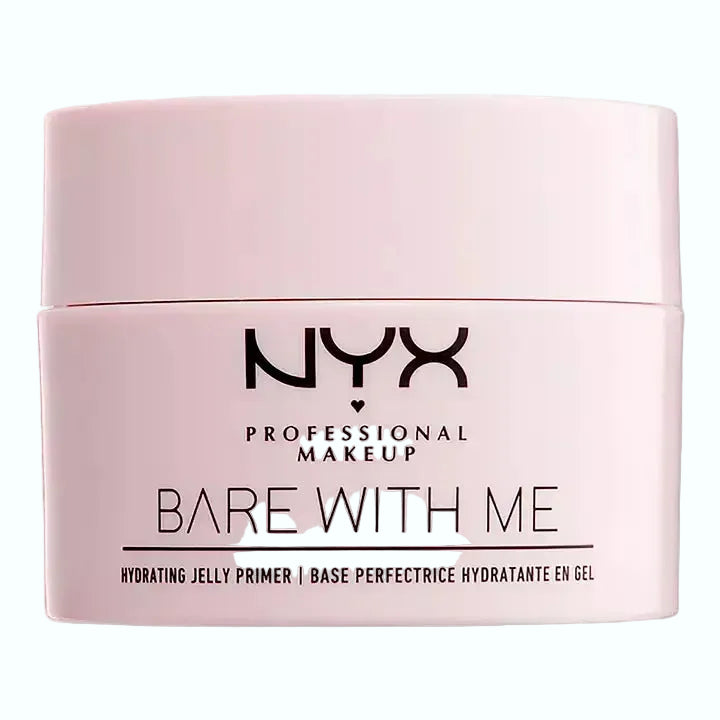 NYX Bare With Me Hydrating Jelly Primer with aloe and cucumber for hydrated makeup base