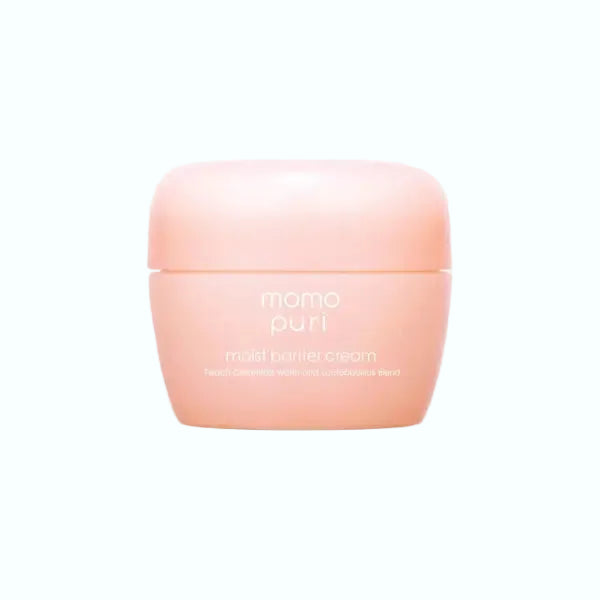 Momopuri Moist Barrier Cream with peach ceramide for hydration and barrier repair