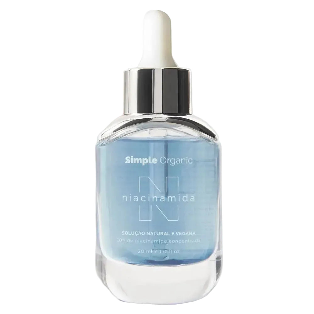Simple Organic Solução Niacinamida 10% serum for brightening, oil control and pore minimizing