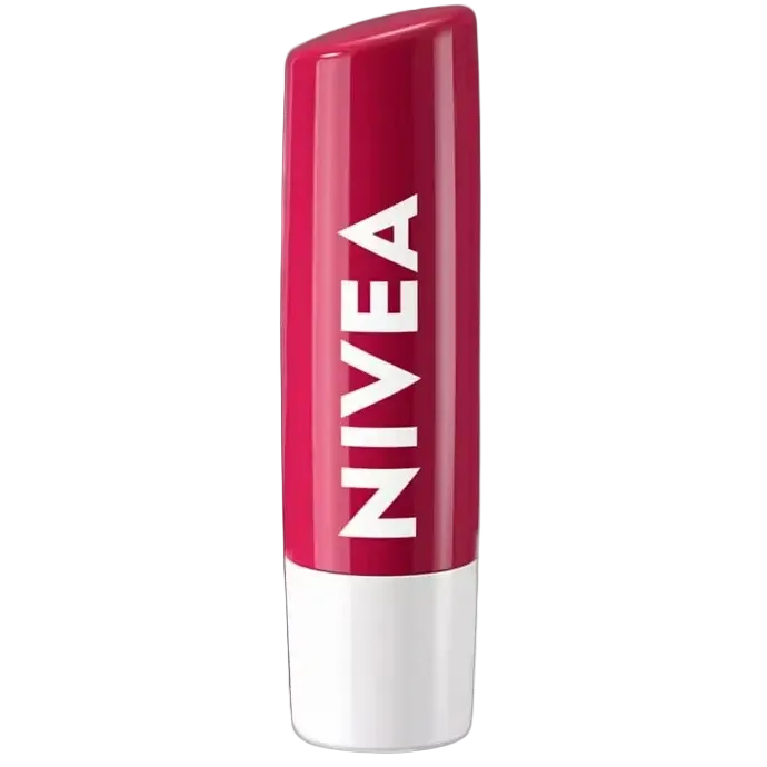 Nivea Cherry Shine Lip Balm tinted moisturizing balm with shea butter and vitamin E for soft hydrated lips