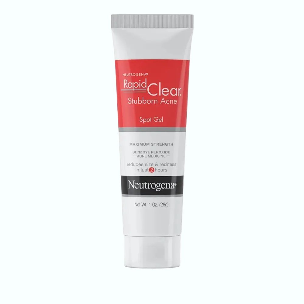 Neutrogena Rapid Clear Stubborn Acne Spot Gel with 10% benzoyl peroxide for fast acne treatment