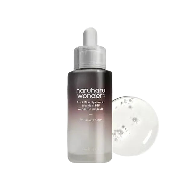 Haruharu Wonder Black Rice Hyaluronic Botanical 2GF Wonderful Ampoule for anti-aging and hydration