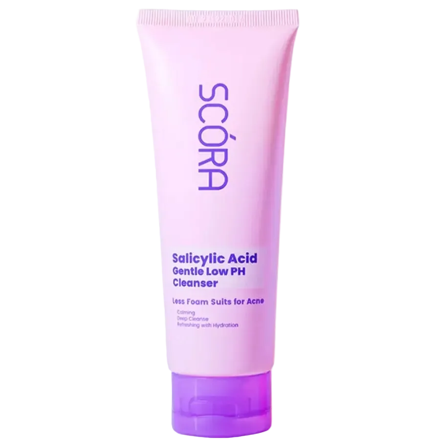 SCORA 1% Salicylic Acid Gentle Low pH Cleanser for acne-prone and oily skin