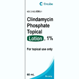 Encube Clindamycin Phosphate 1% Topical Lotion prescription acne treatment with antibiotic
