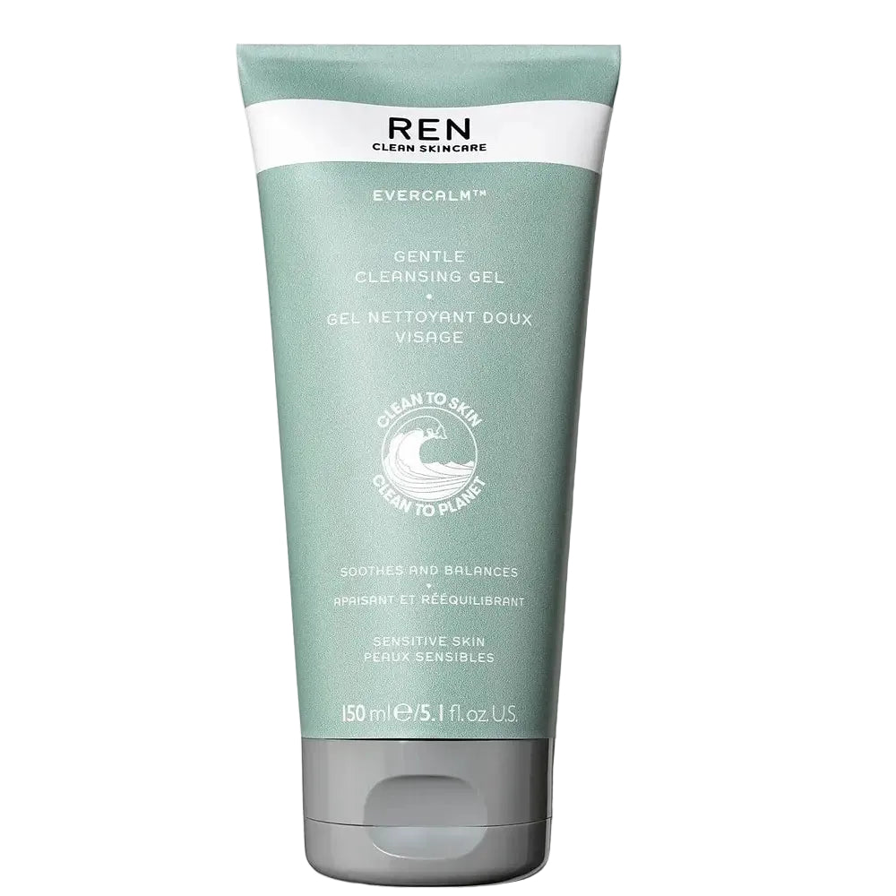 REN Clean Skincare Evercalm Gentle Cleansing Gel for sensitive skin soothing and barrier support
