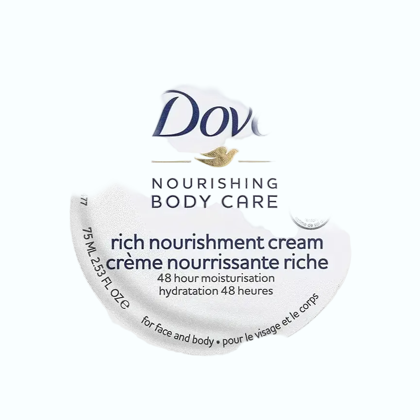 Dove Rich Nourishment Body Cream for deep hydration and soft skin