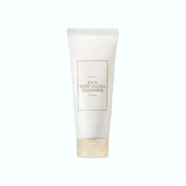 I'M FROM Rice Whip Facial Cleanser with rice extract and niacinamide for gentle brightening cleanse