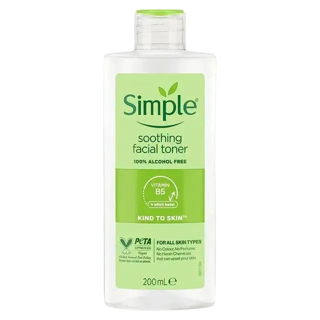 Simple Skincare Kind to Skin Soothing Facial Toner for sensitive skin hydration and calming