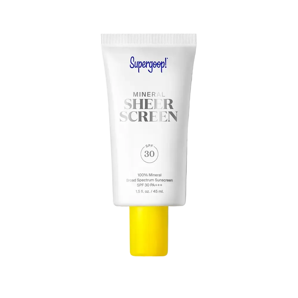 Supergoop! Mineral Sheerscreen SPF 30 lightweight mineral sunscreen and primer for all skin types