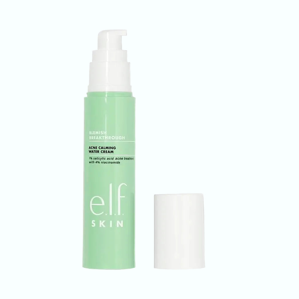 e.l.f. Blemish Breakthrough Acne Calming Water Cream with salicylic acid for acne-prone and oily skin