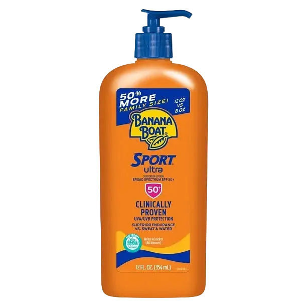 Banana Boat Ultra Sport Sunscreen Lotion SPF 50+ broad spectrum water-resistant body sunscreen