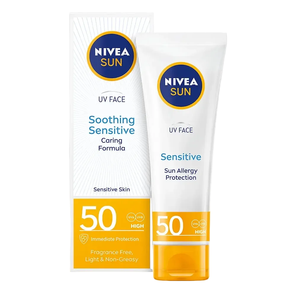 Nivea Sun Soothing Sensitive Sun Lotion SPF50+ for sensitive skin sun protection