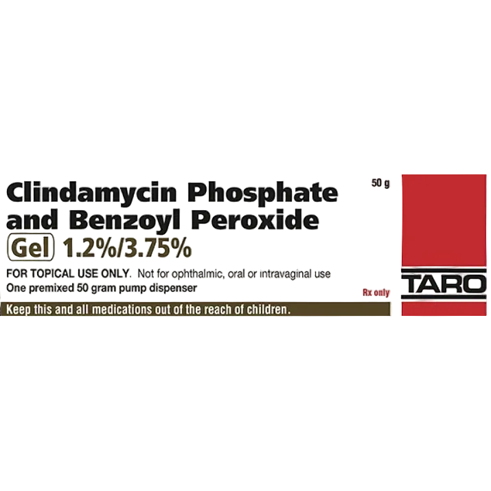 Taro Clindamycin Phosphate Benzoyl Peroxide Gel 1.2%/3.75% prescription acne treatment