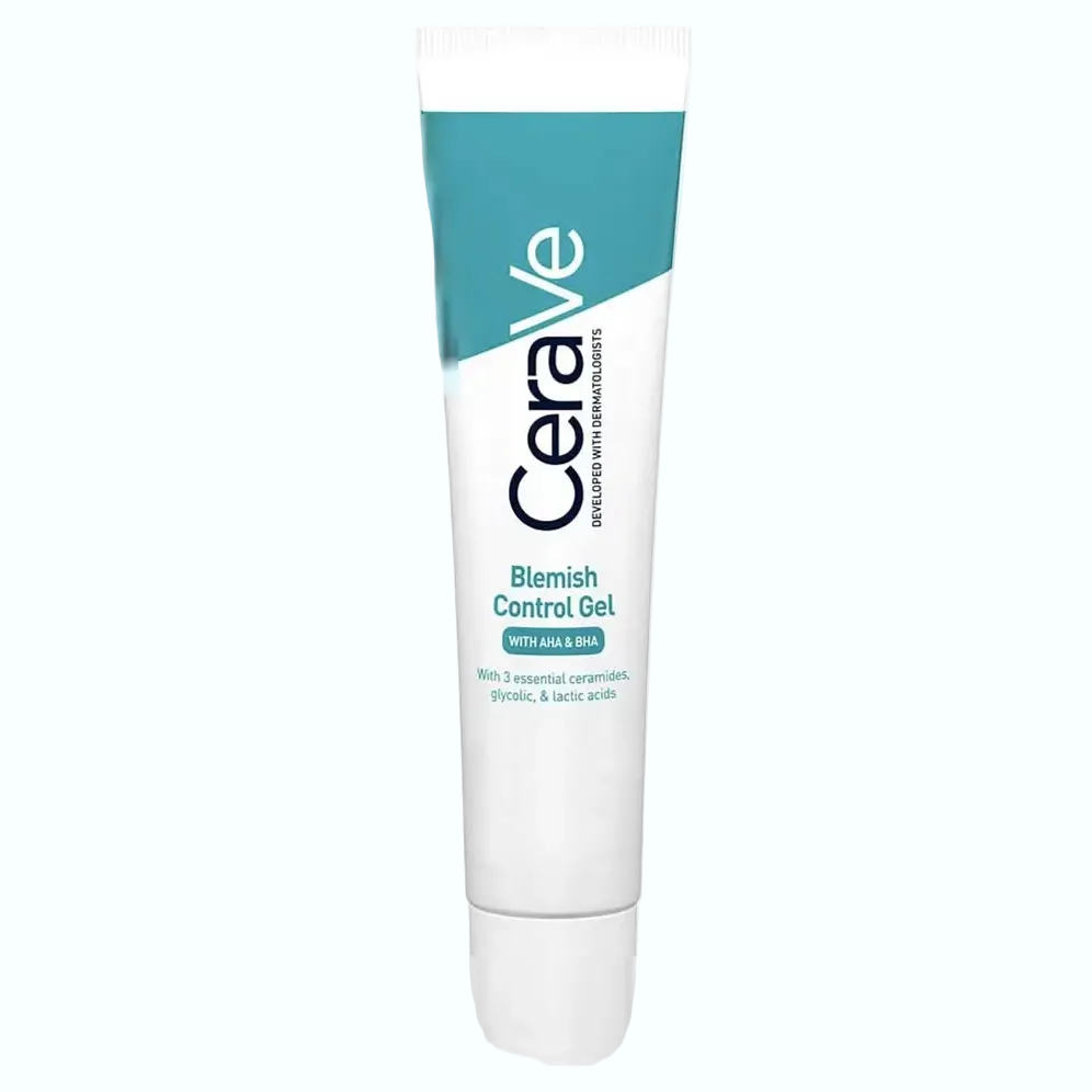 CeraVe Blemish Control Gl acne treatment with salicylic acid, glycolic acid and niacinamide