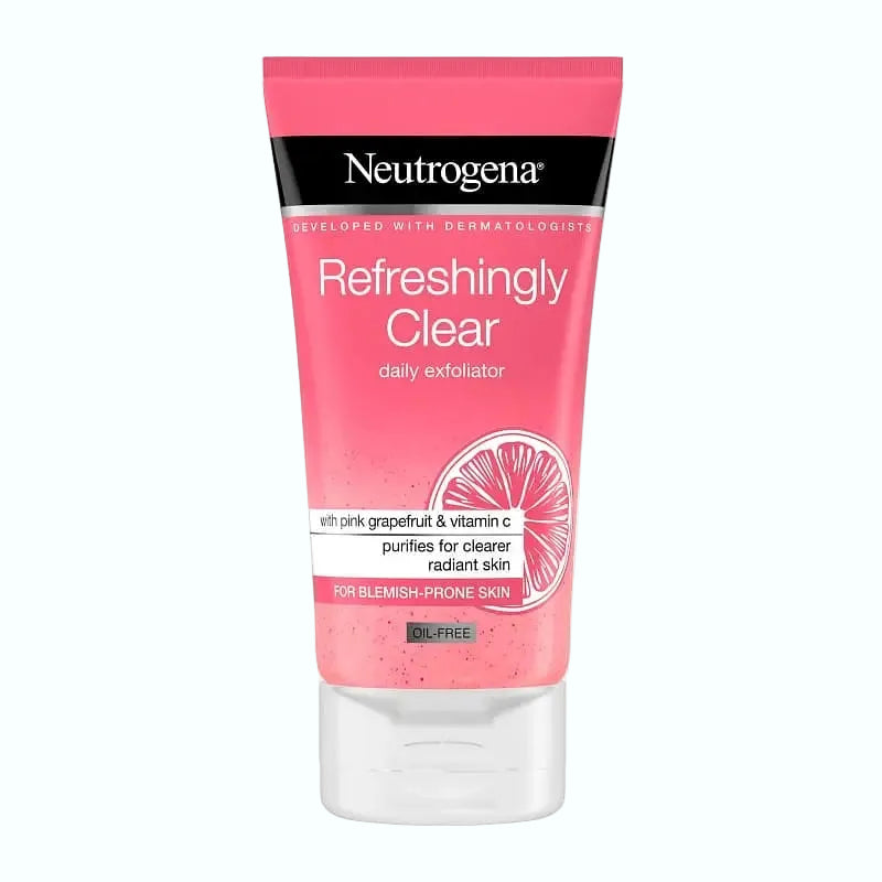 Neutrogena Refreshingly Clear Facial Wash with pink grapefruit and vitamin C for clearer radiant skin