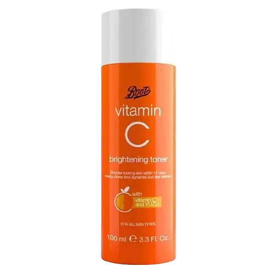 Boots Vitamin C Toner 100ml for brightening and pore-refining with YUZU extract
