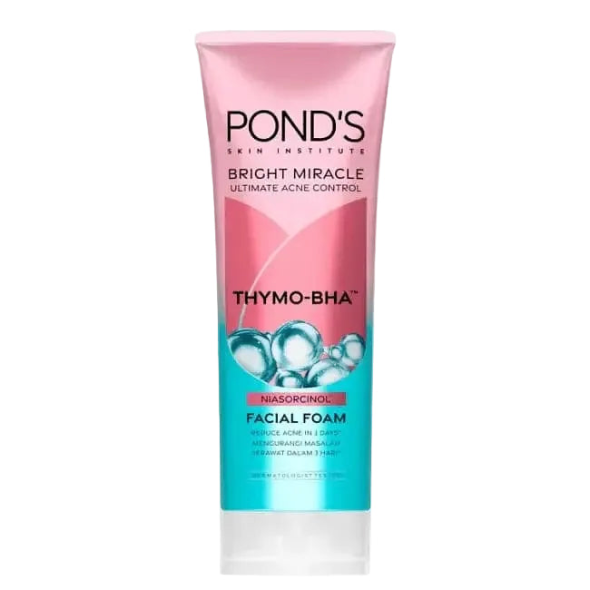 Pond's Bright Miracle Ultimate Acne Control Thymo-BHA Facial Foam for acne-prone and oily skin brightening