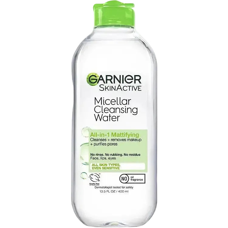 Garnier SkinActive Micellar Cleansing Water Mattifying for oily skin makeup removal