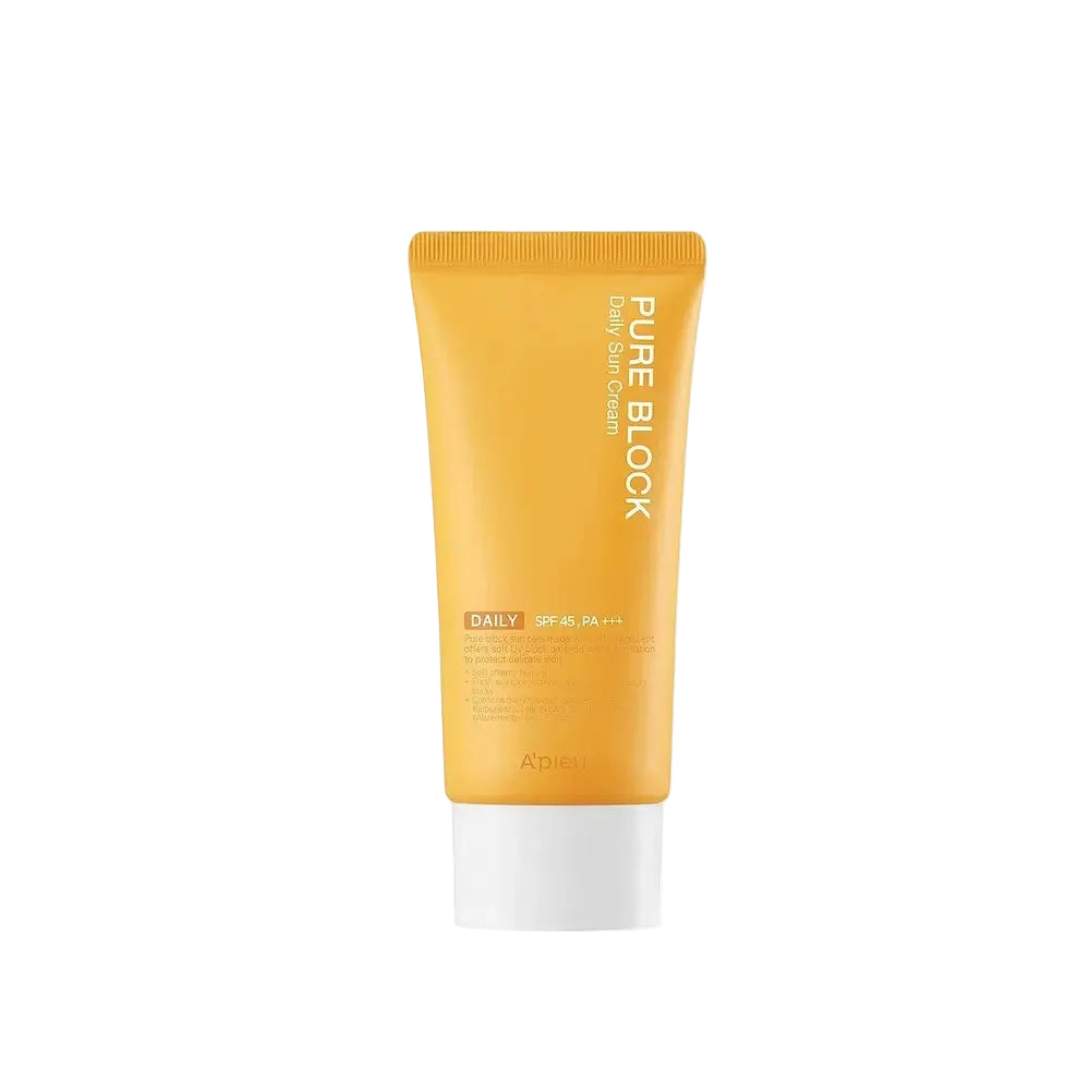 A'Pieu Pure Block Daily Sun Cream SPF45 PA+++ lightweight daily UV protection for all skin types