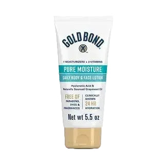 Gold Bond Pure Moisture Body & Face Lotion with hyaluronic acid for 24-hour hydration