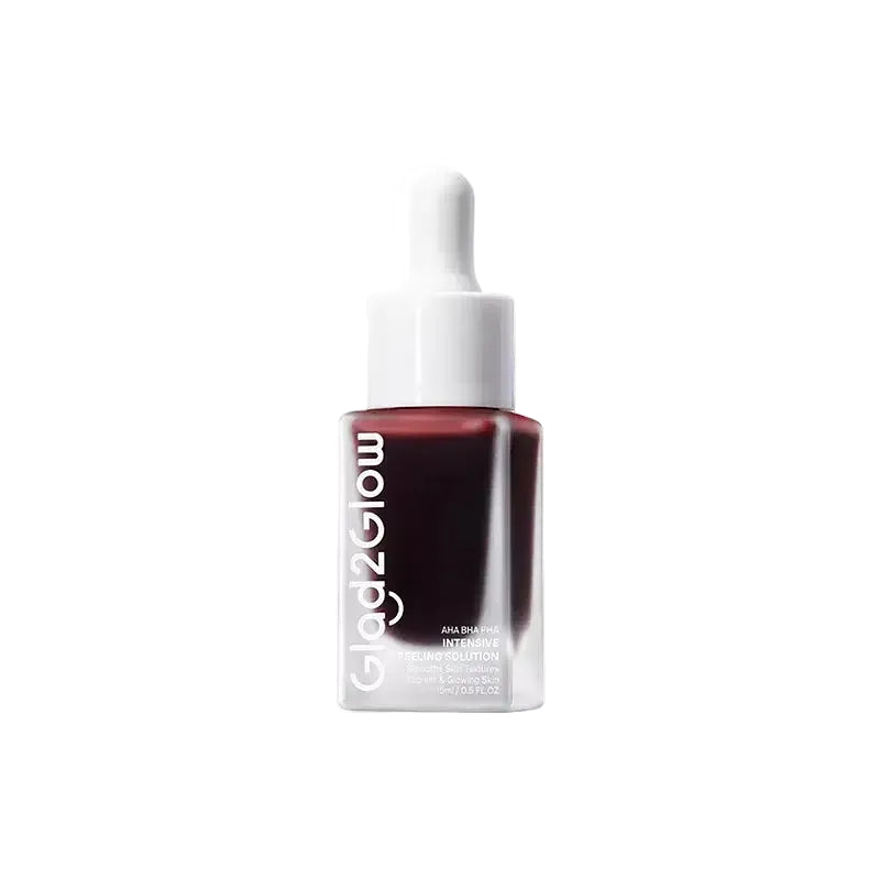 Glad2Glow AHA BHA PHA Intensive Peeling Solution for brightening and exfoliating skin texture