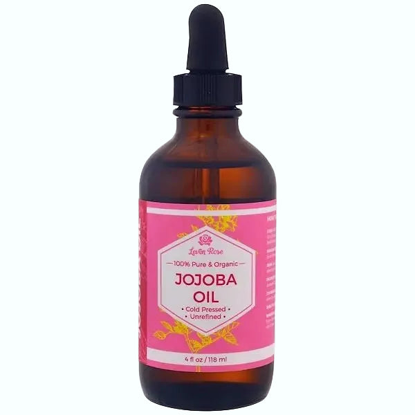 Leven Rose Jojoba Oil pure cold pressed facial oil for moisturizing skin, hair and nails