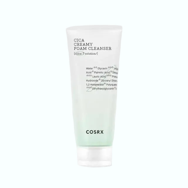 COSRX Cica Creamy Foam Cleanser for sensitive skin soothing and gentle cleansing