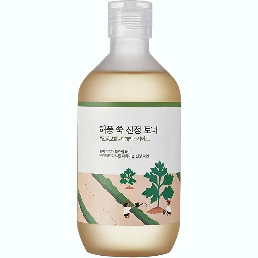 Round Lab Mugwort Calming Toner for sensitive skin soothing and hydration with Korean mugwort