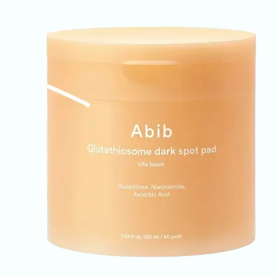 Abib Glutathiosome Dark Spot Pad Vita Touch for brightening and fading dark spots with glutathione and vitamin C