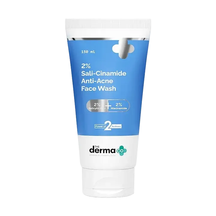 The Derma Co 2% Sali-Cinamide Anti-Acne Face Wash for acne and oil control