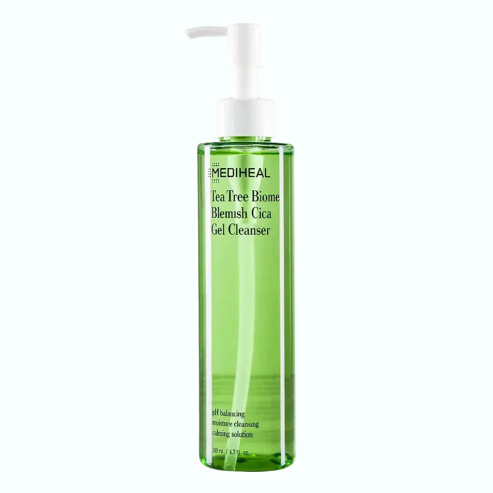 Mediheal Tea Tree Biome Blemish Cica Gel Cleanser for acne-prone and troubled skin soothing