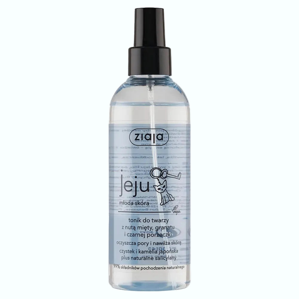 Ziaja Jeju Face Toner with sodium lactate and camellia oil for hydrating and pH balancing skin