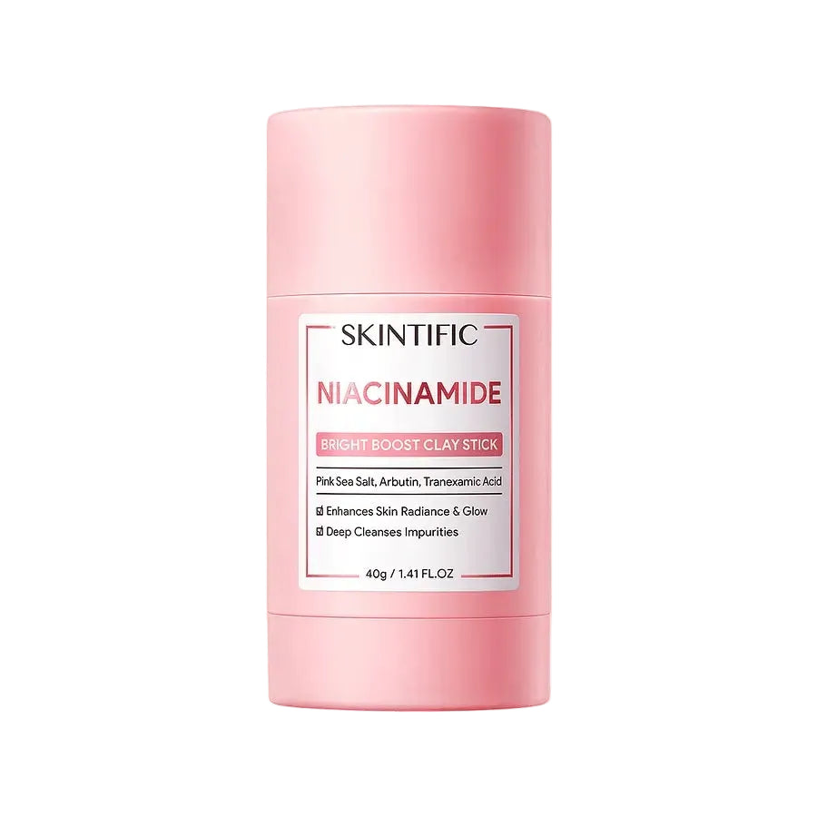 Skintific Niacinamide Bright Boost Clay Stick for brightening, pore minimizing and even skin tone